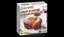 Fondant au chocolat et praliné noisette, 1 part