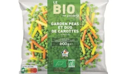 Garden peas et duo de carottes bio, France