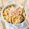 Gratin de coquillettes au jambon et à l'emmental