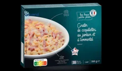 Gratin de coquillettes au jambon et à l'emmental