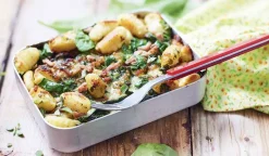 Gratin de gnocchi aux épinards et au bacon bio