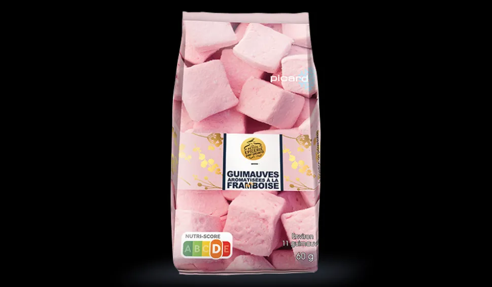 Guimauves aromatisées à la framboise