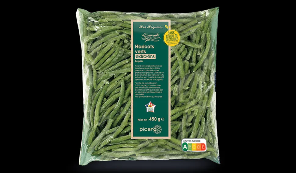Haricots verts extra-fins sans résidu de pesticide