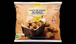 Hauts de cuisses de poulet,panure multi-grains