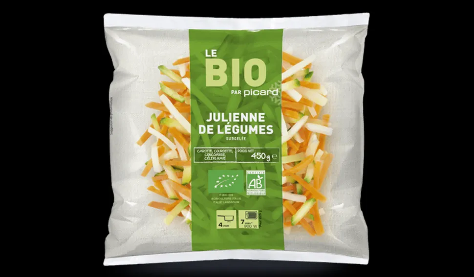 Julienne de légumes bio, France ou Italie