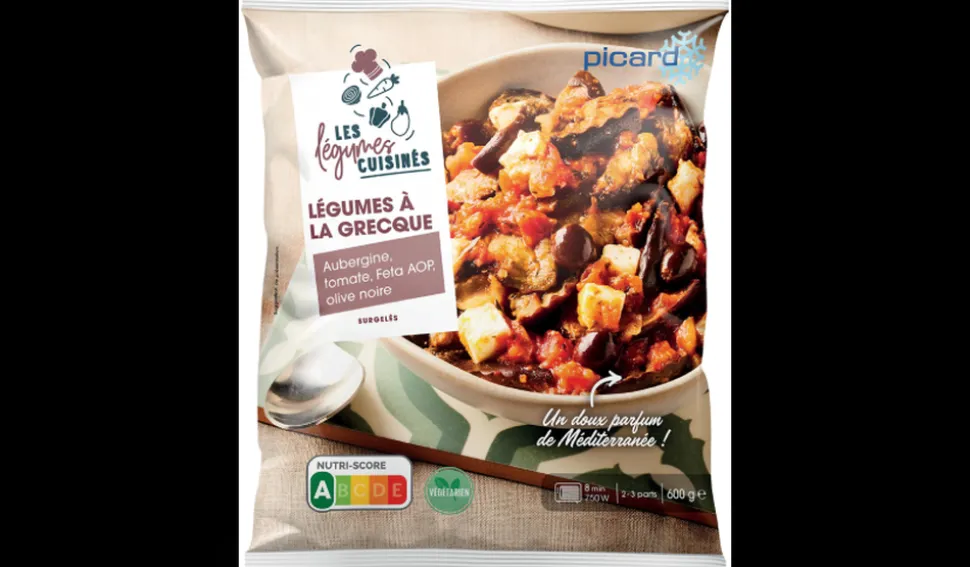 Légumes à la grecque, aubergine, tomate, Feta AOP