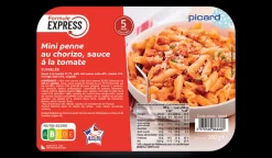 Mini penne au chorizo, sauce à la tomate