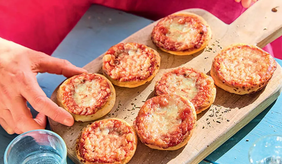 Mini pizzas margherita