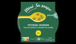 Mini so soupe potiron, marron, huile de noisette