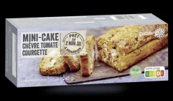 Mini-cake chèvre tomate courgette (à trancher)