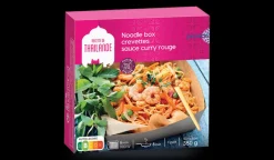 Noodle box crevettes sauce curry rouge