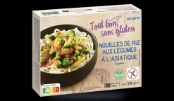 Nouilles de riz légumes à l'asiatique