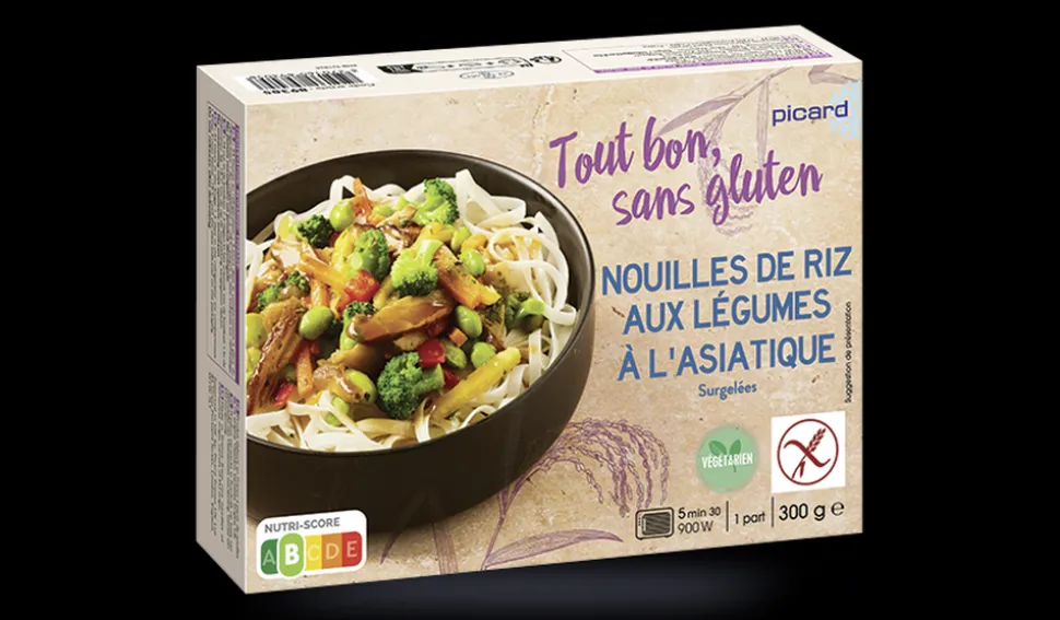 Nouilles de riz légumes à l'asiatique