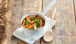Petits pois doux extra-fins et jeunes carottes, France