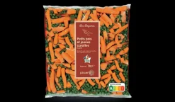 Petits pois doux extra-fins et jeunes carottes, France