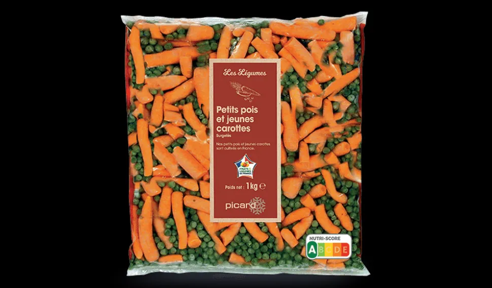 Petits pois doux extra-fins et jeunes carottes, France