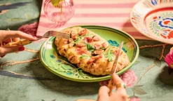 Pizza jambon cru, prosciutto figues, mascarpone