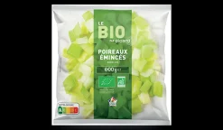 Poireaux émincés bio, France ou Belgique