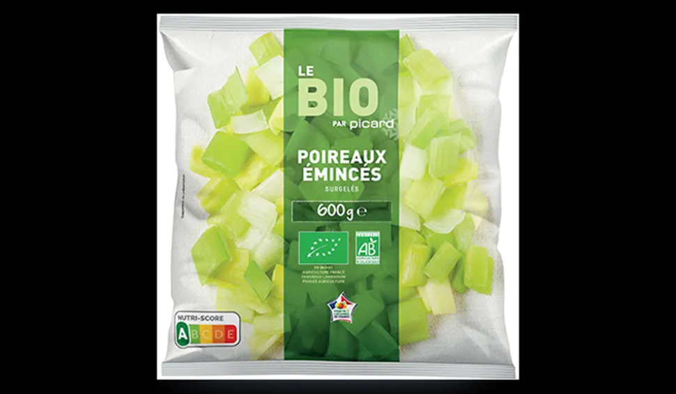 Poireaux émincés bio, France ou Belgique