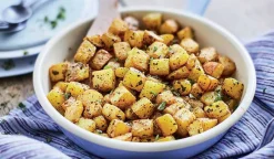 Poêlée de pommes de terre bio au basilic et au piment d’Espelette, France