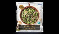 Poêlée pointes asperges vertes, cèpes et morilles