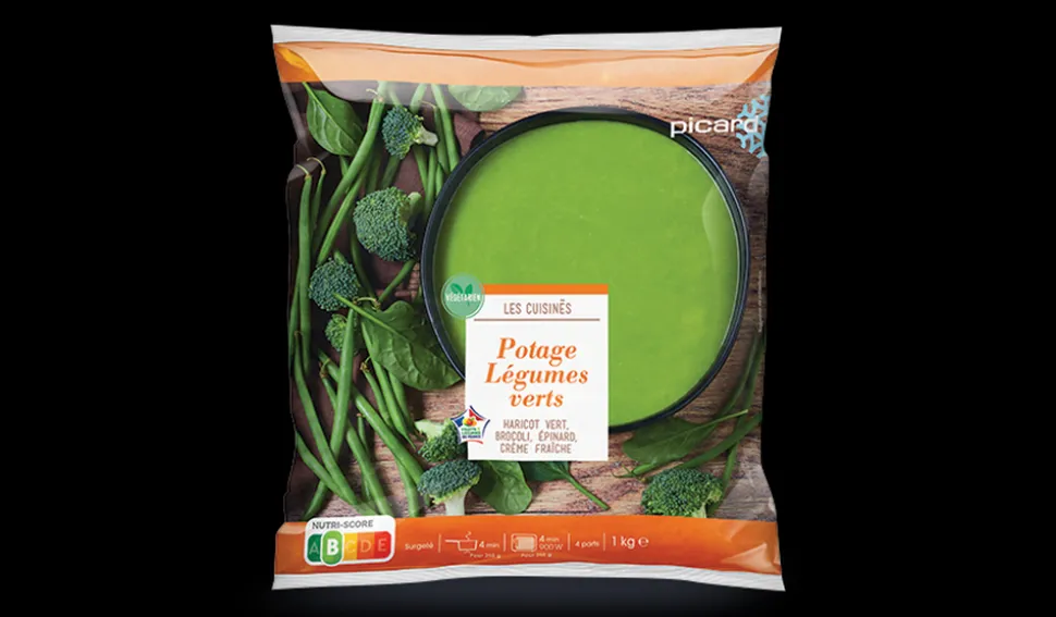 Potage de légumes verts