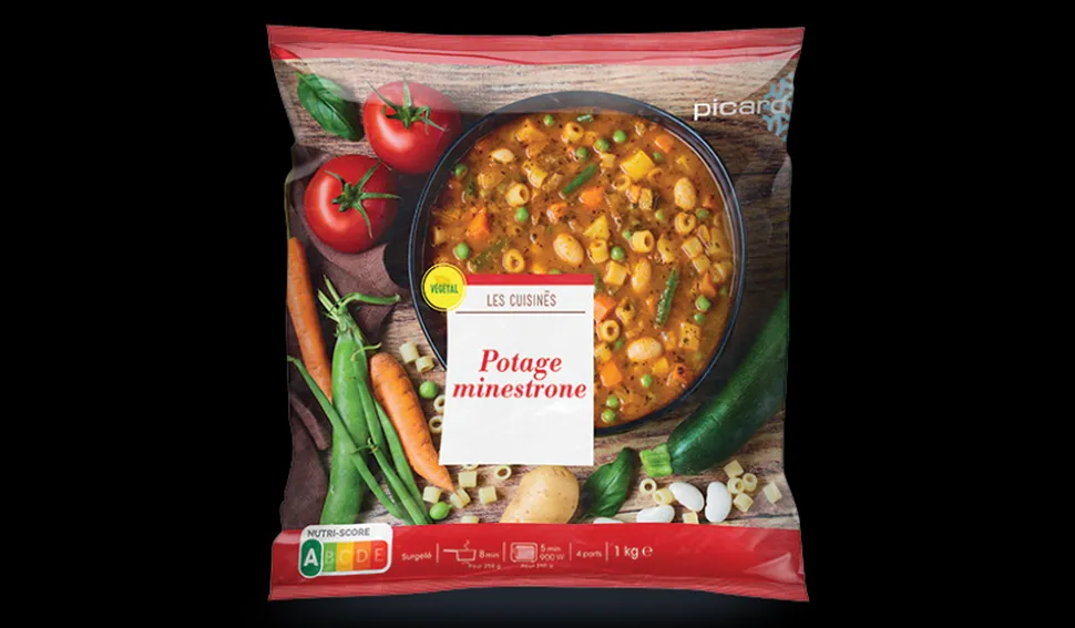 Potage minestrone, portionnable