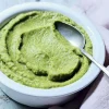 Purée haricot vert, carotte jaune, petit pois