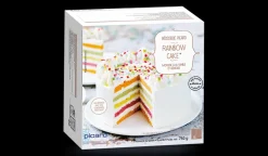 Rainbow cake, gâteau arc-en-ciel, 6 parts