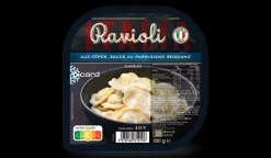 Ravioli aux cèpes sauce au parmesan