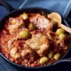 Sauté de porc tomates olives