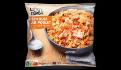 Semoule au poulet et aux petits légumes