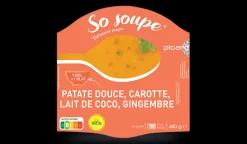 Soupe patate douce, carotte, lait coco, gingembre