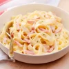 Tagliatelles à la carbonara