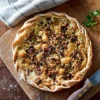 Tarte fine champignons gorgonzola
