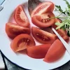 Tomates en quartiers pelées sans résidus de pesticides