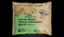 Trio de légumes champignons grillés persillés
