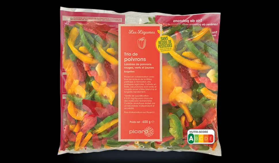 Trio de poivrons sans résidu de pesticides