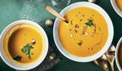 Velouté châtaigne, potimarron, huile de noisette