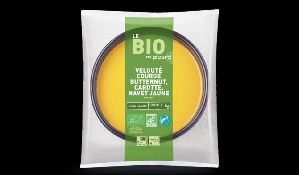 Velouté courge butternut, carotte, navet jaune bio