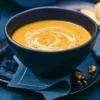 Velouté de courge butternut patate douce girolle
