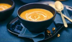 Velouté de courge butternut patate douce girolle