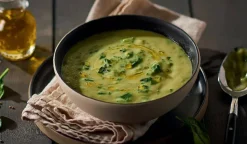 Velouté fèves épinard cuisiné l'huile olive (5,3%)
