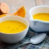 Velouté potimarron patate douce, truffe blanche