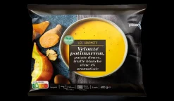 Velouté potimarron patate douce, truffe blanche